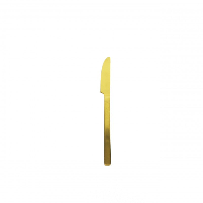 Modern Cutlery Entree Knife / Gold